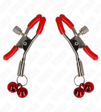 KINK - PINCE À METON DOUBLE CLOCHE ROUGE ROUGE 6 CM by KINK NIPPLE GRIP