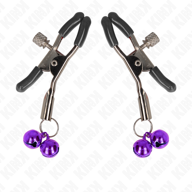 KINK - PINCE À METON DOUBLE CLOCHE VIOLET 6 CM by KINK NIPPLE GRIP