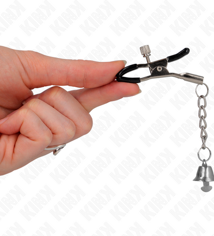 KINK - PINCES À TÉLÉTON PENDENTIF CLOCHE ARGENT 6 CM by KINK NIPPLE GRIP
