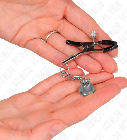 KINK - PINCES À TÉLÉTON PENDENTIF CLOCHE ARGENT 6 CM by KINK NIPPLE GRIP