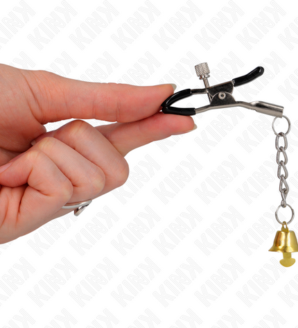 KINK - PINCES À TÉLÉMON PENDENTIF CLOCHE OR 6 CM by KINK NIPPLE GRIP