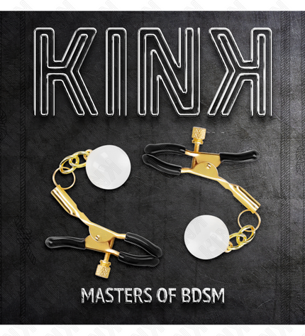 KINK - PINCES À METON BILLES DE VERRE OR 6 CM by KINK NIPPLE GRIP