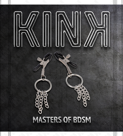 KINK - PINCE A METON O RING ET PETITE CHAINE ARGENT 6 CM by KINK NIPPLE GRIP