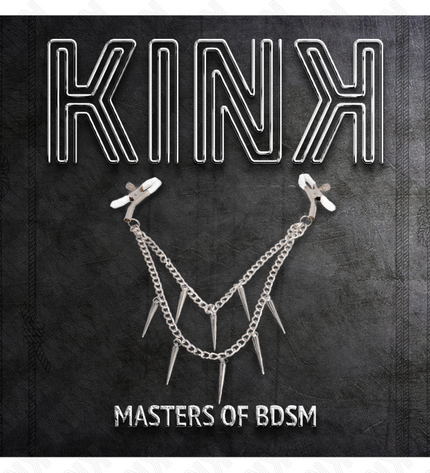KINK - PINCES À METELIER AVEC CHAÎNES À POINTES 30 CM by KINK NIPPLE GRIP