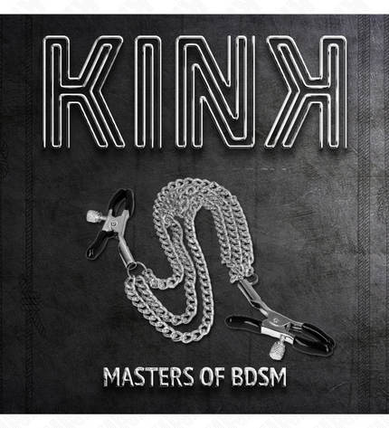 KINK - PINCES À METELIER AVEC 3 CHAÎNES ARGENT 20/23/28 CM by KINK NIPPLE GRIP