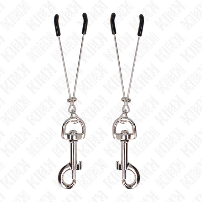 KINK - PINCE À METON CROCHET FIN ARGENT 7 CM by KINK NIPPLE GRIP