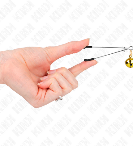 KINK - PINCES À TÉLÉPHONE MINCE CLOCHE OR 7 CM by KINK NIPPLE GRIP