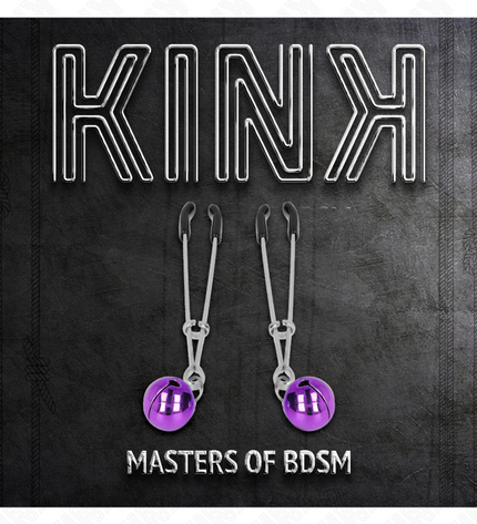 KINK - PINCES À TÉLÉPHONE MINCE CLOCHE VIOLET 7 CM by KINK NIPPLE GRIP
