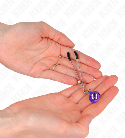 KINK - PINCES À TÉLÉPHONE MINCE CLOCHE VIOLET 7 CM by KINK NIPPLE GRIP