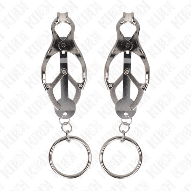 KINK - PINCES À TÉLÉPHONES TRÈFLE JAPONAIS O-RING ARGENT by KINK NIPPLE GRIP