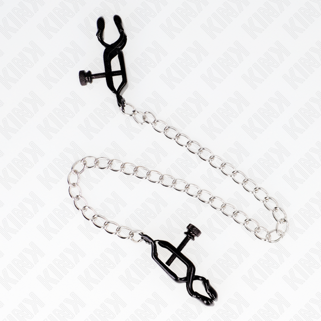 KINK - PINCES À TAMELON CHAÎNE PLATE ARGENT 30 CM by KINK NIPPLE GRIP