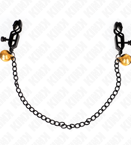 KINK - PINCES À METON CHAÎNE PLATE ET CLOCHE ARGENT 30 CM by KINK NIPPLE GRIP