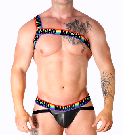 MACHO - HARNAIS ROMAIN JAUNE S/M by MACHO UNDERWEAR