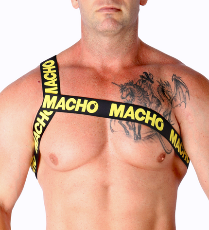 MACHO - HARNAIS ROMAIN JAUNE S/M by MACHO UNDERWEAR