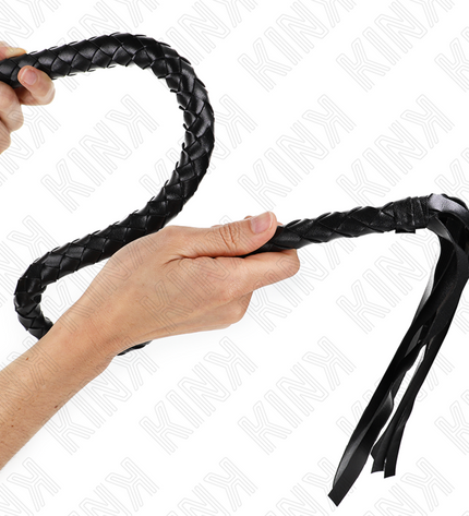 KINK - FOUET SERPENT AVEC ANNEAU À MAIN NOIR 65 CM by KINK IMPACT & TOUCH
