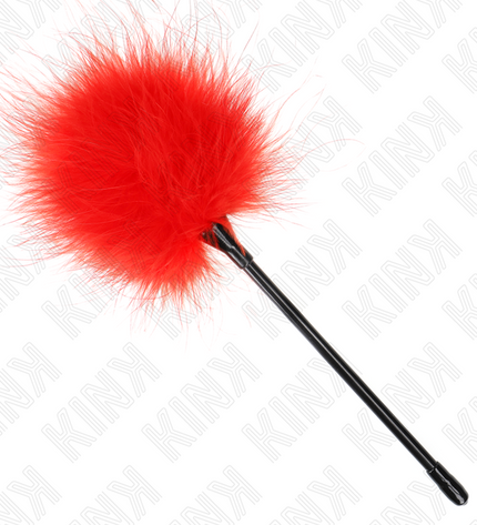 KINK - PLUMES TICKLE ROUGES UTILISÉES POUR LE KIT BONDAGE 27 CM by KINK IMPACT & TOUCH