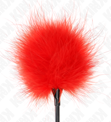KINK - PLUMES TICKLE ROUGES UTILISÉES POUR LE KIT BONDAGE 27 CM by KINK IMPACT & TOUCH