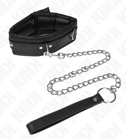 KINK - COLLIER LOURD AVEC CEINTURE 65 CM MODÈLE 4 RÉGLABLE 36,5-50 CM by KINK COLLAR & GAG