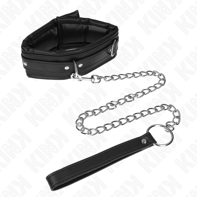 KINK - COLLIER LOURD AVEC CEINTURE 65 CM MODÈLE 4 RÉGLABLE 36,5-50 CM by KINK COLLAR & GAG
