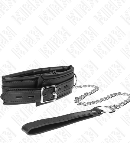 KINK - COLLIER LOURD AVEC CEINTURE 65 CM MODÈLE 4 RÉGLABLE 36,5-50 CM by KINK COLLAR & GAG