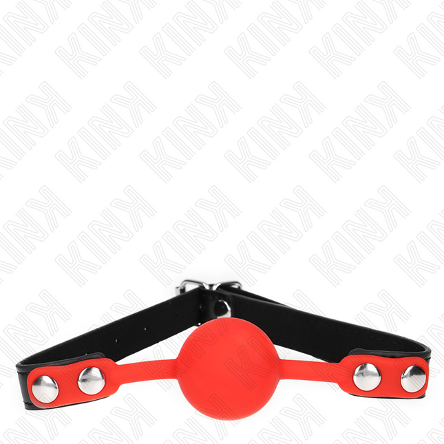 KINK - BOULE SILICONE ROUGE 4 CM BAG 60 x 2 CM by KINK COLLAR & GAG