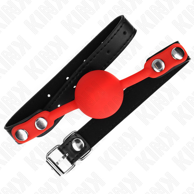 KINK - BOULE SILICONE ROUGE 4 CM BAG 60 x 2 CM by KINK COLLAR & GAG