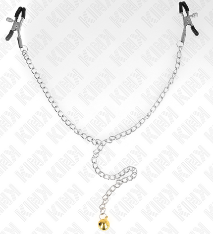 KINK - PINCES À METELIER CHAÎNE AVEC CLOCHE 30 CM by KINK NIPPLE GRIP