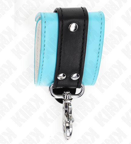 KINK - APPUI-POIGNETS VERROUILLABLES PREMIUM NOIR / BLEU RÉGLABLE 21-28 CM X 5,5 CM by KINK WRIST RESTRAINT