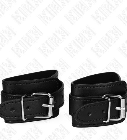 KINK - APPAREILS-POIGNETS VERROUILLABLES DUNGEON NOIR AJUSTABLES 21-28 CM X 5,5 CM by KINK WRIST RESTRAINT