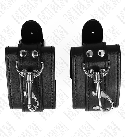 KINK - APPAREILS-POIGNETS VERROUILLABLES DUNGEON NOIR AJUSTABLES 21-28 CM X 5,5 CM by KINK WRIST RESTRAINT