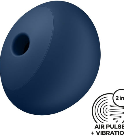 SATISFYER - AIR POWER 4 STIMULATEUR & VIBRATEUR 12 VIBRATIONS BLEU by SATISFYER AIR PULSE