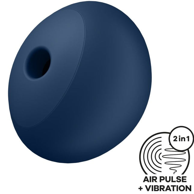 SATISFYER - AIR POWER 4 STIMULATEUR & VIBRATEUR 12 VIBRATIONS BLEU by SATISFYER AIR PULSE