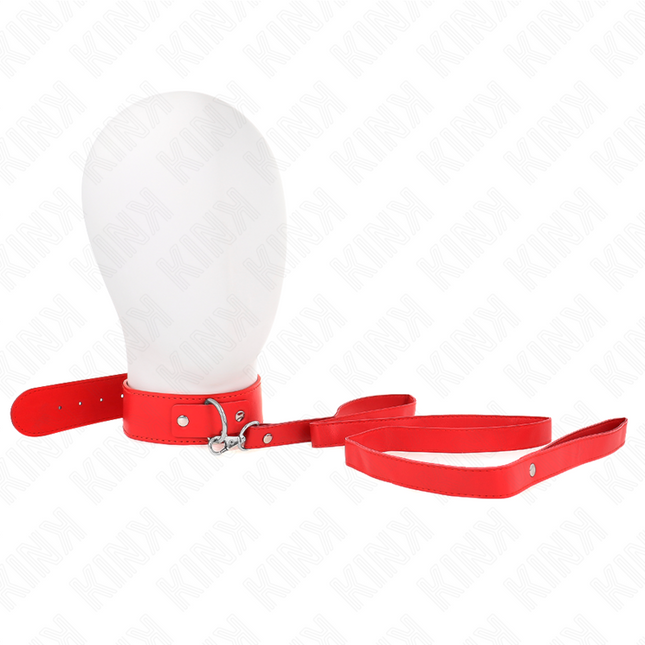 KINK - COLLIER AVEC CEINTURE 116 CM BRACELET ROJO AJUSTABLE 32-50 CM X 8 CM by KINK COLLAR & GAG