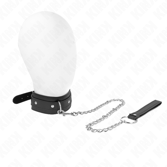 KINK - COLLIER AVEC LAISSE 65 CM 1 ANNEAU RÉGLABLE 38-49 CM X 5 CM by KINK COLLAR & GAG
