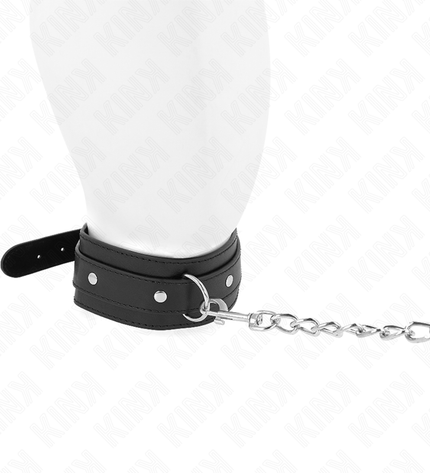 KINK - COLLIER AVEC LAISSE 65 CM 1 ANNEAU RÉGLABLE 38-49 CM X 5 CM by KINK COLLAR & GAG