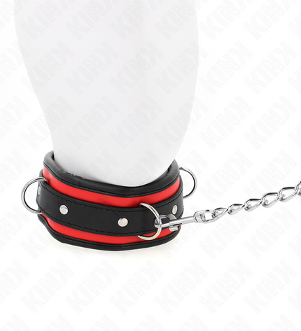 KINK - COLLIER LOURD AVEC CEINTURE 65 CM MODÈLE 2 RÉGLABLE 36,5-50 CM by KINK COLLAR & GAG