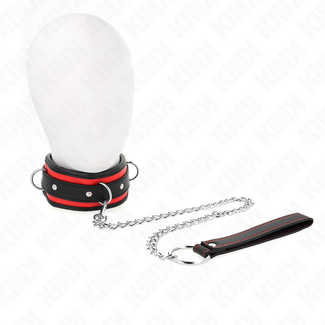 KINK - COLLIER LOURD AVEC CEINTURE 65 CM MODÈLE 2 RÉGLABLE 36,5-50 CM by KINK COLLAR & GAG