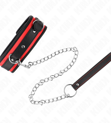 KINK - COLLIER LOURD AVEC CEINTURE 65 CM MODÈLE 2 RÉGLABLE 36,5-50 CM by KINK COLLAR & GAG