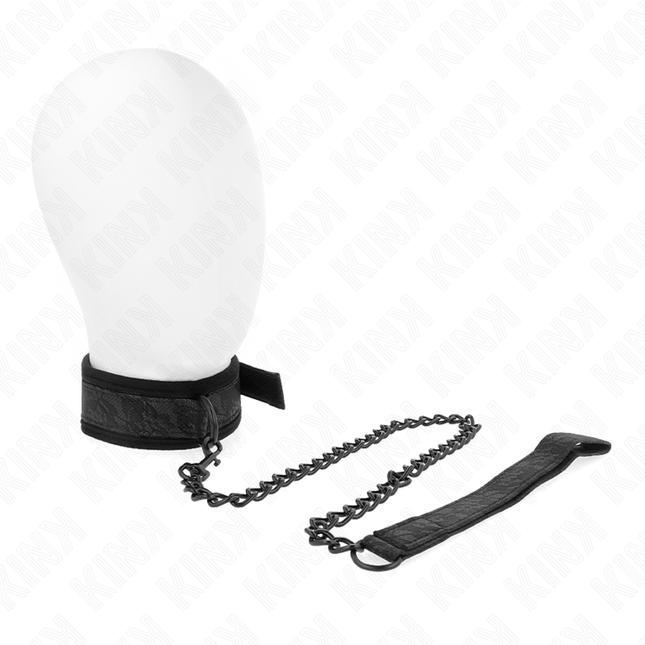 KINK - COLLIER MODÈLE BASIC AVEC LAISSE 77 CM MODÈLE 5 AJUSTABLE 34-54 CM X 5 CM by KINK COLLAR & GAG