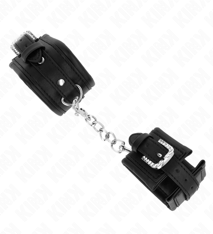 KINK - APPAREILS-POIGNETS À BOUCLE STRASS NOIR AJUSTABLE 25-32 CM X 5,5 CM by KINK WRIST RESTRAINT
