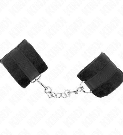 KINK - MANCHETTES DÉBUTANT EN FOURRURE NOIR 30 X 7 CM by KINK WRIST RESTRAINT