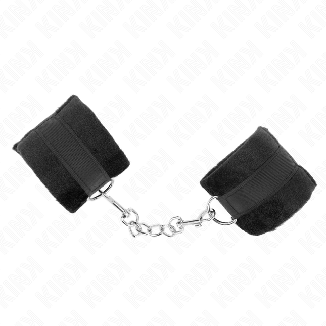 KINK - MANCHETTES DÉBUTANT EN FOURRURE NOIR 30 X 7 CM by KINK WRIST RESTRAINT