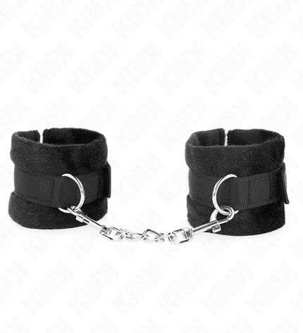 KINK - MANCHETTES DÉBUTANT EN FOURRURE NOIR 30 X 7 CM by KINK WRIST RESTRAINT