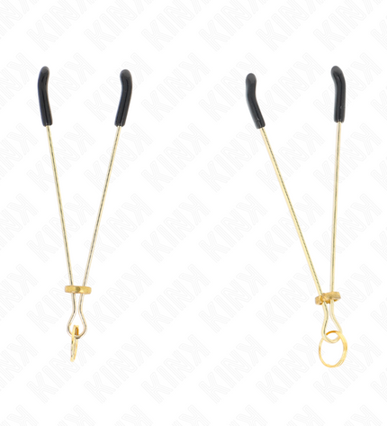 KINK - PINCES À MATELONS FINES OR 7 CM by KINK NIPPLE GRIP