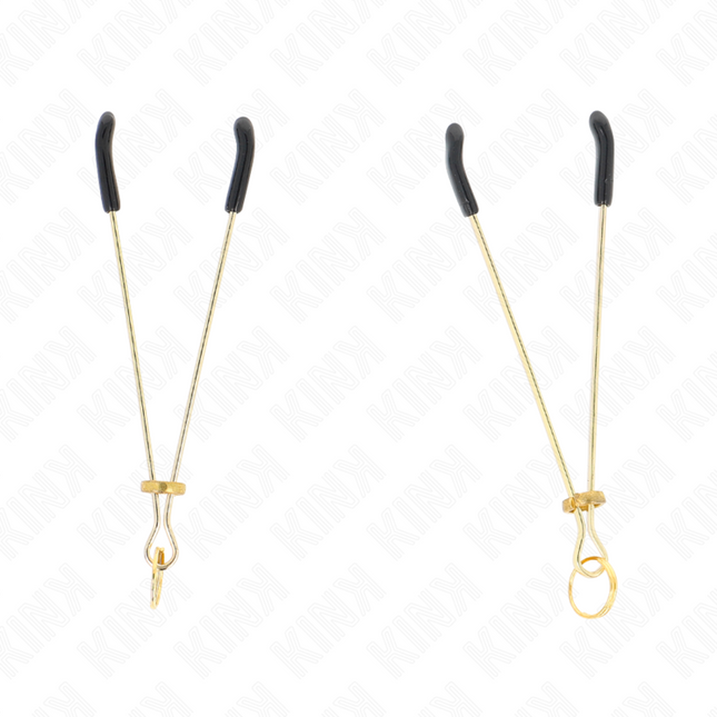 KINK - PINCES À MATELONS FINES OR 7 CM by KINK NIPPLE GRIP
