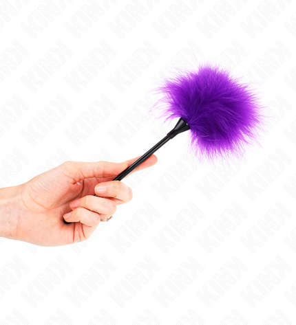 KINK - PLUMES TICKLE VIOLES UTILISÉES POUR LE KIT BONDAGE 27 CM by KINK IMPACT & TOUCH