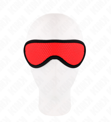 KINK - BANDAGE TEXTURÉ À ÉCAILLES AVEC BORD RECOUVERT ROUGE 20 x 7 CM by KINK MASKED ALLURE