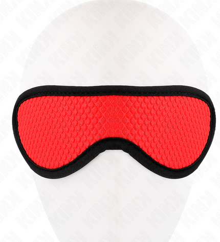 KINK - BANDAGE TEXTURÉ À ÉCAILLES AVEC BORD RECOUVERT ROUGE 20 x 7 CM by KINK MASKED ALLURE