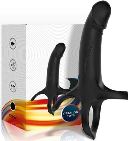 ARMONY - GODE AVEC ANNEAU ET VIBRATEUR NOIR by ARMONY FOR HIM