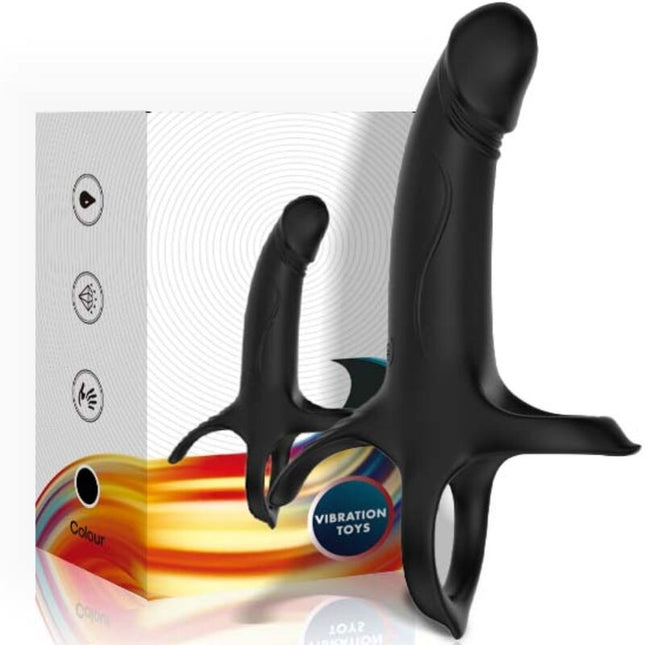 ARMONY - GODE AVEC ANNEAU ET VIBRATEUR NOIR by ARMONY FOR HIM